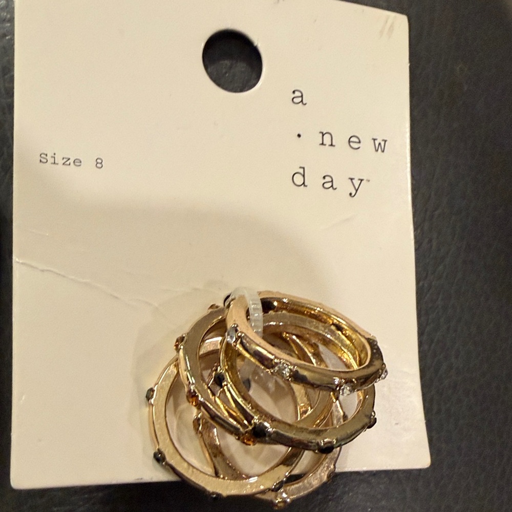 A New Day Mixed Metal Women's Ring Set